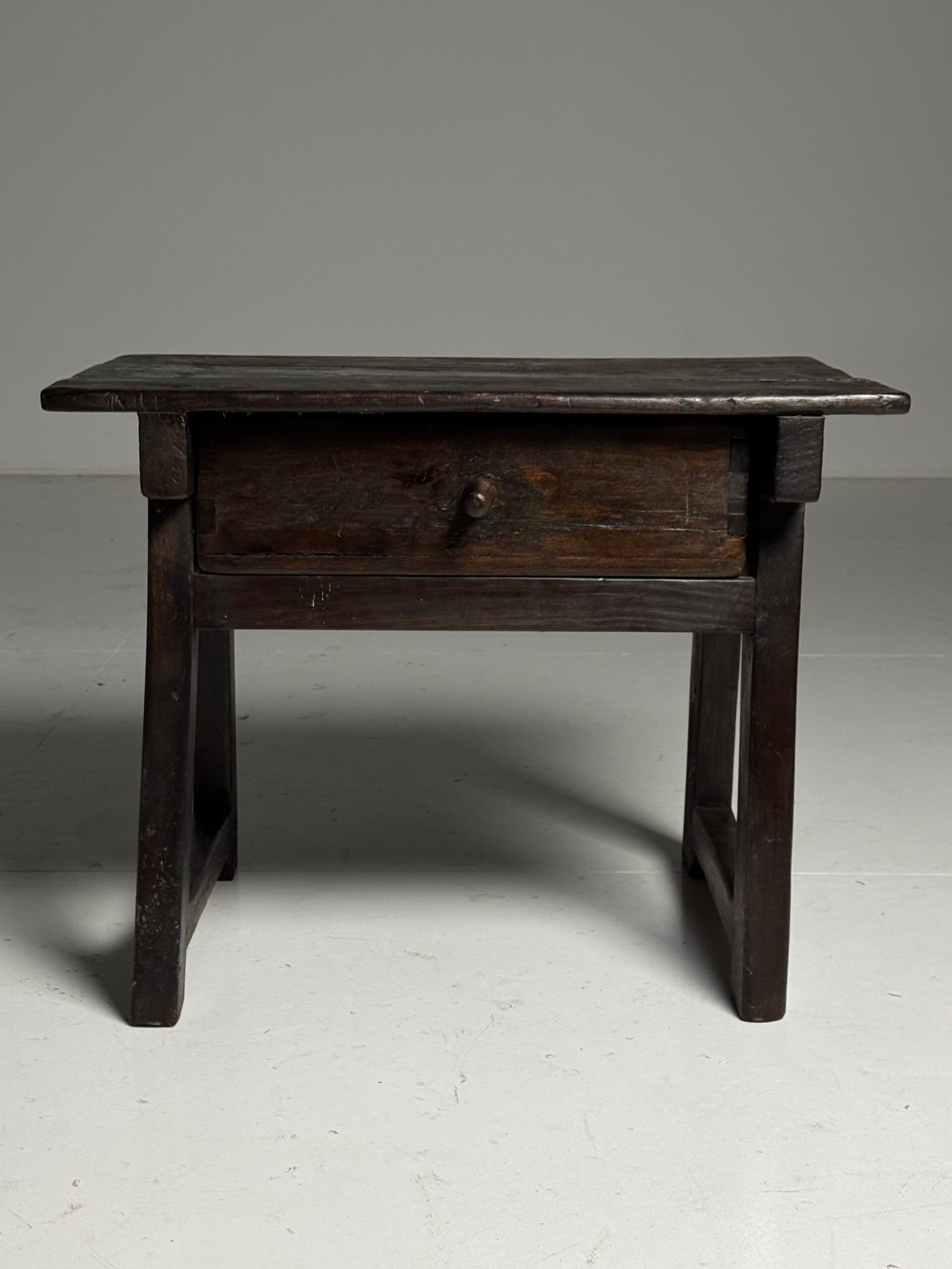 Spanish side table, rustic, early 20th century
