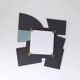 Colored Mirror with Irregular Shape in the style of Ettore Sottsass, Italy