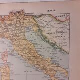 Old map of Italy from 1922
