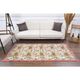 Vintage Turkish Oushak Handmade Wool Cotton Beige Area Rug 103x207
