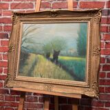 Oil on canvas framed