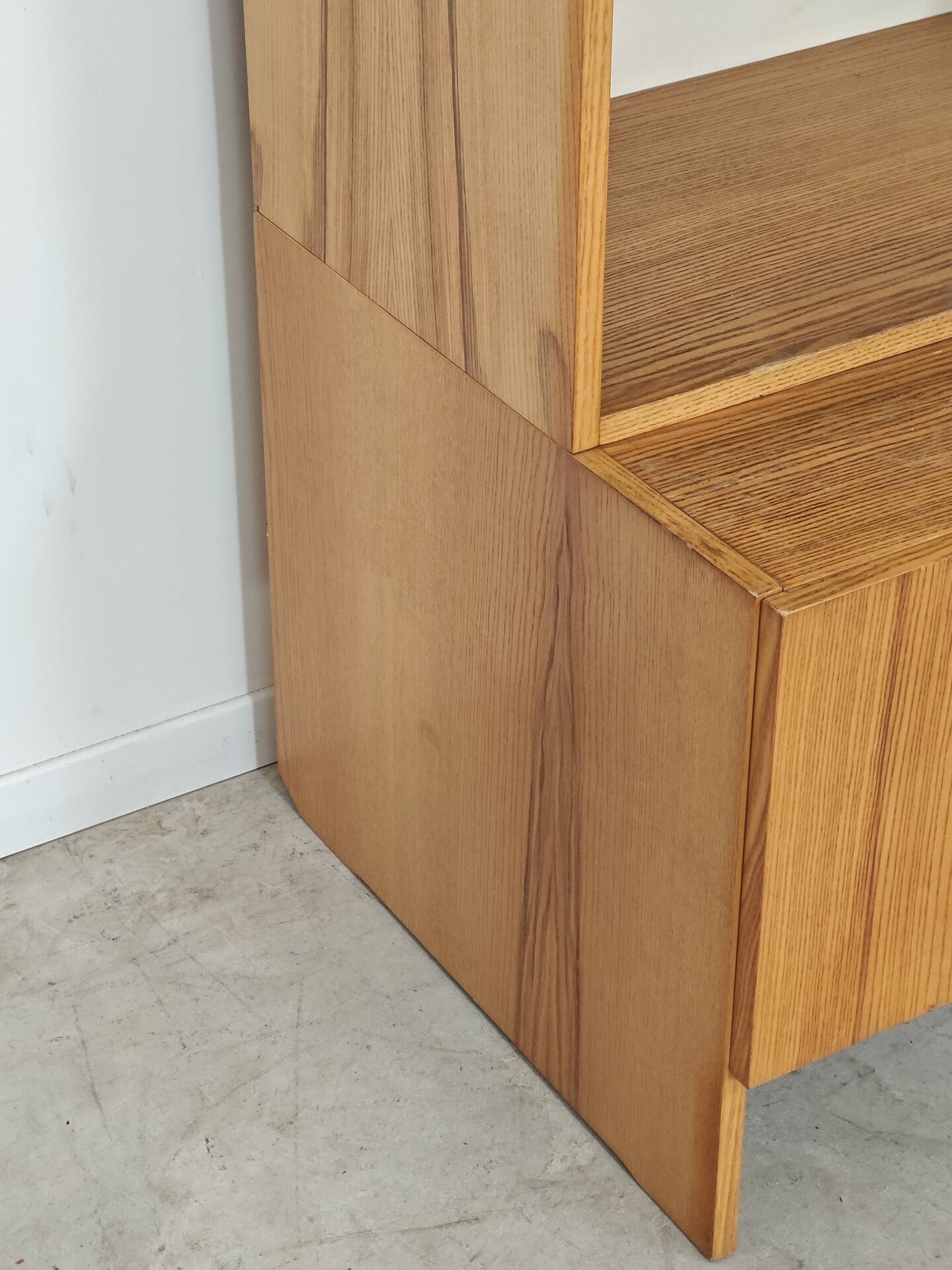 Antique high television cabinet, dresser cupboard by Drevotex Zamberk.