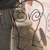 Chaise en fer forgé
