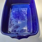 Indigo blue ceramic dish