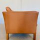 Vintage Danish mid-century Morgans Hansen cognac 3-seater sofa