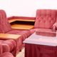 Living room set vintage Eastern Bloc seating set 1980s Czechoslovakia