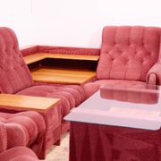 Ensemble de salon vintage de sièges du Bloc de l'Est des années 1980, Tchécoslovaquie.