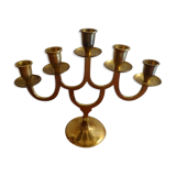 Chandelier 5 fires vintage brass