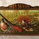 Country Corner Scène Chasse. Decoration Murale Vintage.