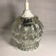 Suspension chandelier ceiling light glass molded 70s vintage