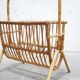 Porte-revues vintage en rotin