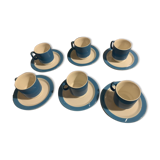 Tasses à café bleu Pagnossin