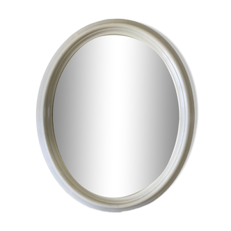Oval plastic mirror 70s