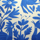 Hand-embroidered cushion