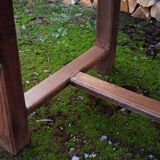 Oak farm table with two large drawers
