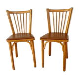 Pair of Baumann bistro chairs