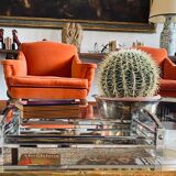 Modernist mirrored tray, France 1940 /1950