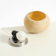 Original 1970s moon rock table lamp by André Cazenave for Tecta