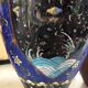 Set 3 vases mapei/emaux cloisonné decorations green dragon / china late eighteenth