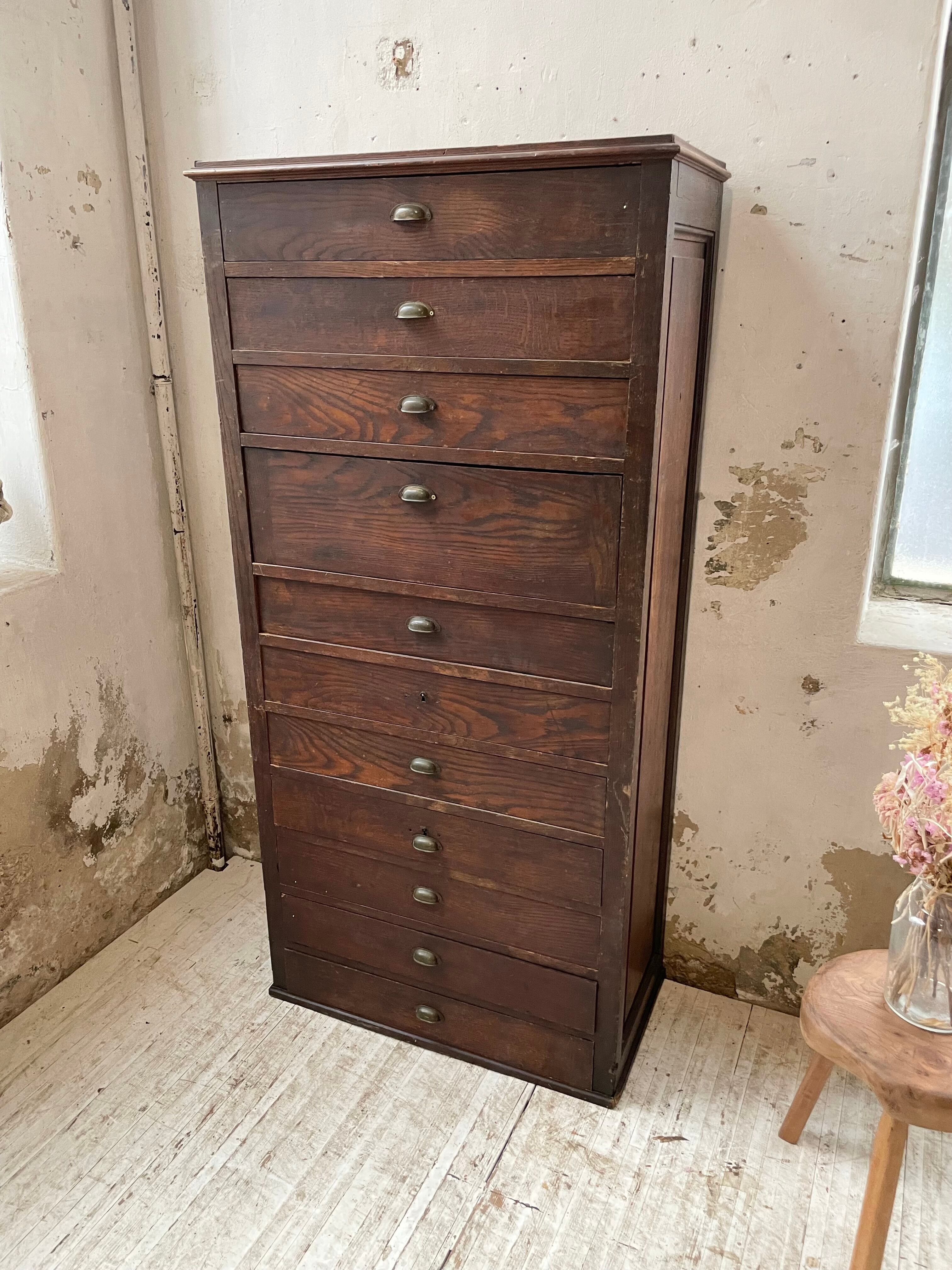 Workshop furniture with drawers XL oak