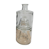 Set of 2 stackable glass bottles