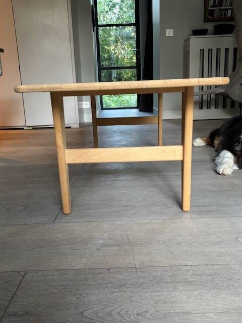 solid oak coffee table - Denmark 70s/80s