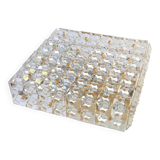 Large faceted crystal ceiling light by Kinkeldey, Germany, 1970s.