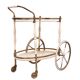 Oval shaped glass tops serving trolley Italy 1950s