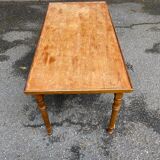 Table basse rectangulaire vintage en bois massif