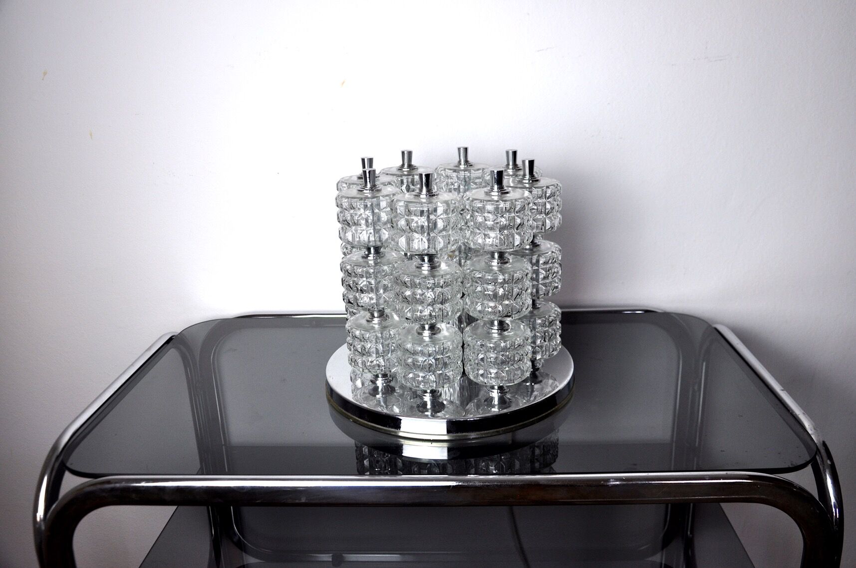 Spiral lamp from sciolari house, Italy, 1970