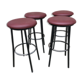 Suite de 4 tabourets de bar