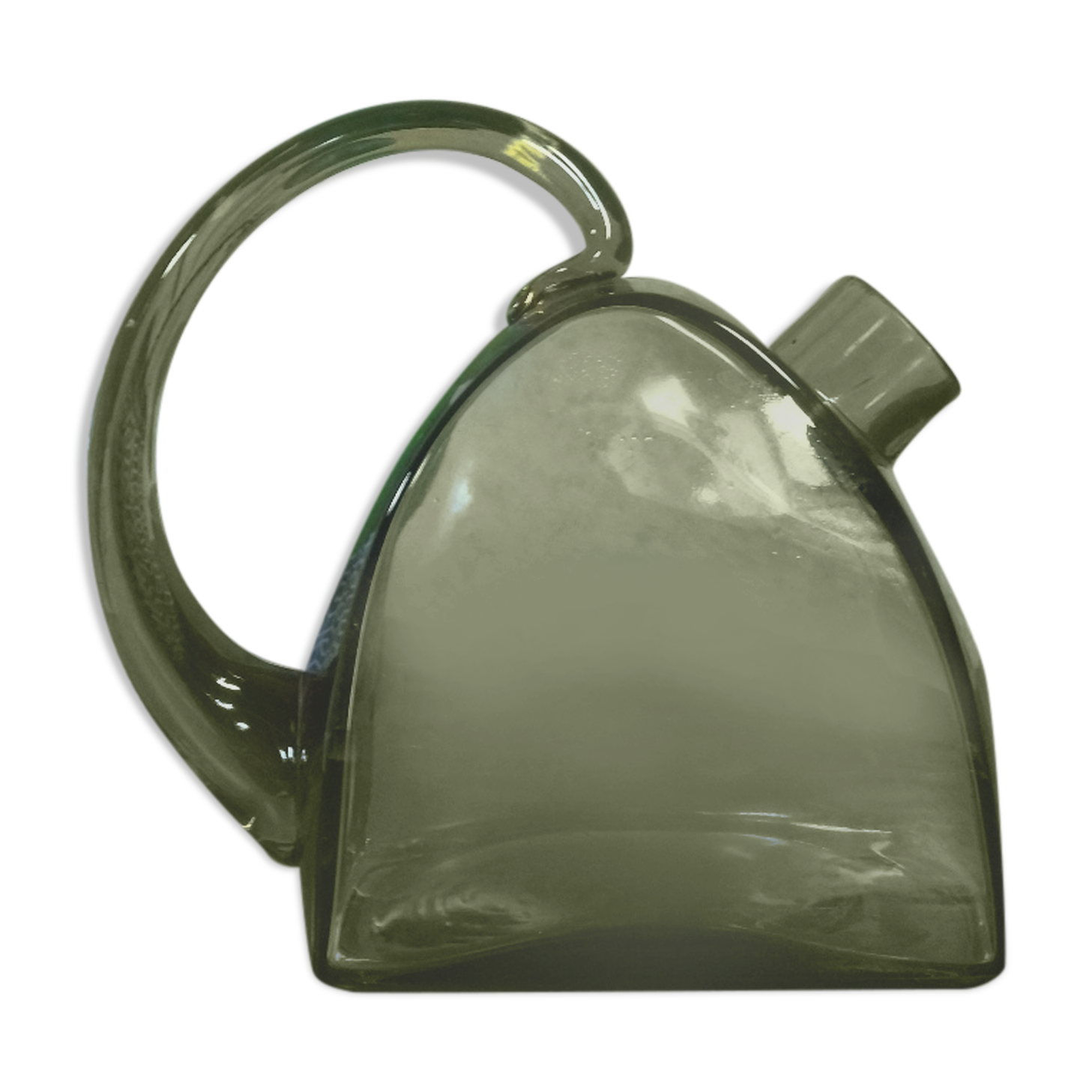 Original vintage carafe in smoked glass