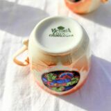 Service à café complet avec 10 tasses art déco en porcelaine de czechoslovakia