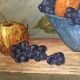 Painting oil on canvas fruit decoration by Lau Spigle