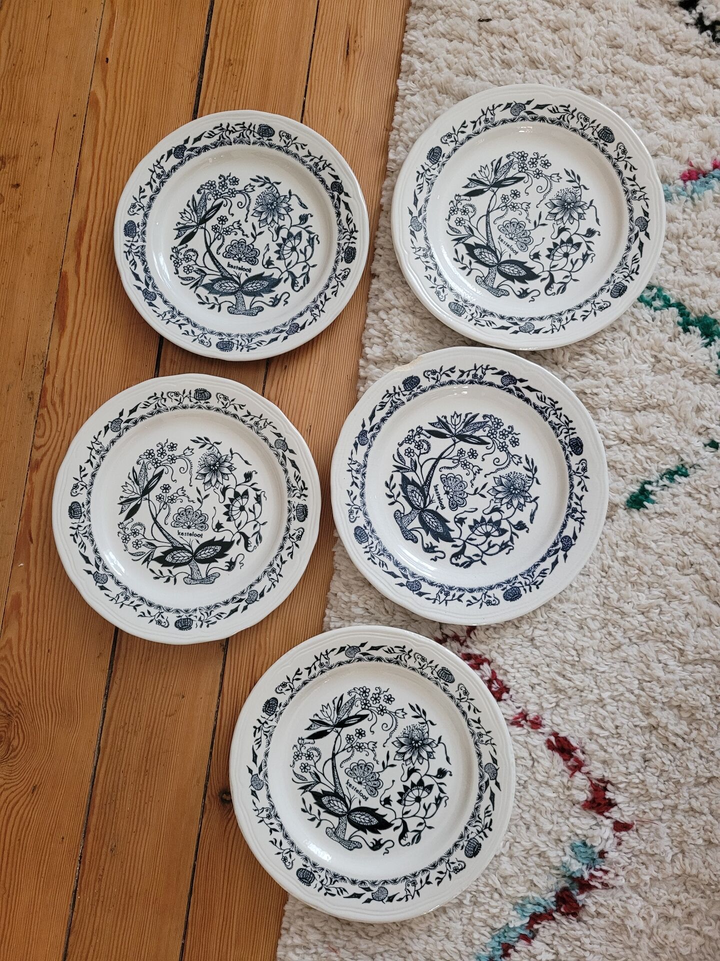 Lot de 5 assiettes à dessert Kesteloot