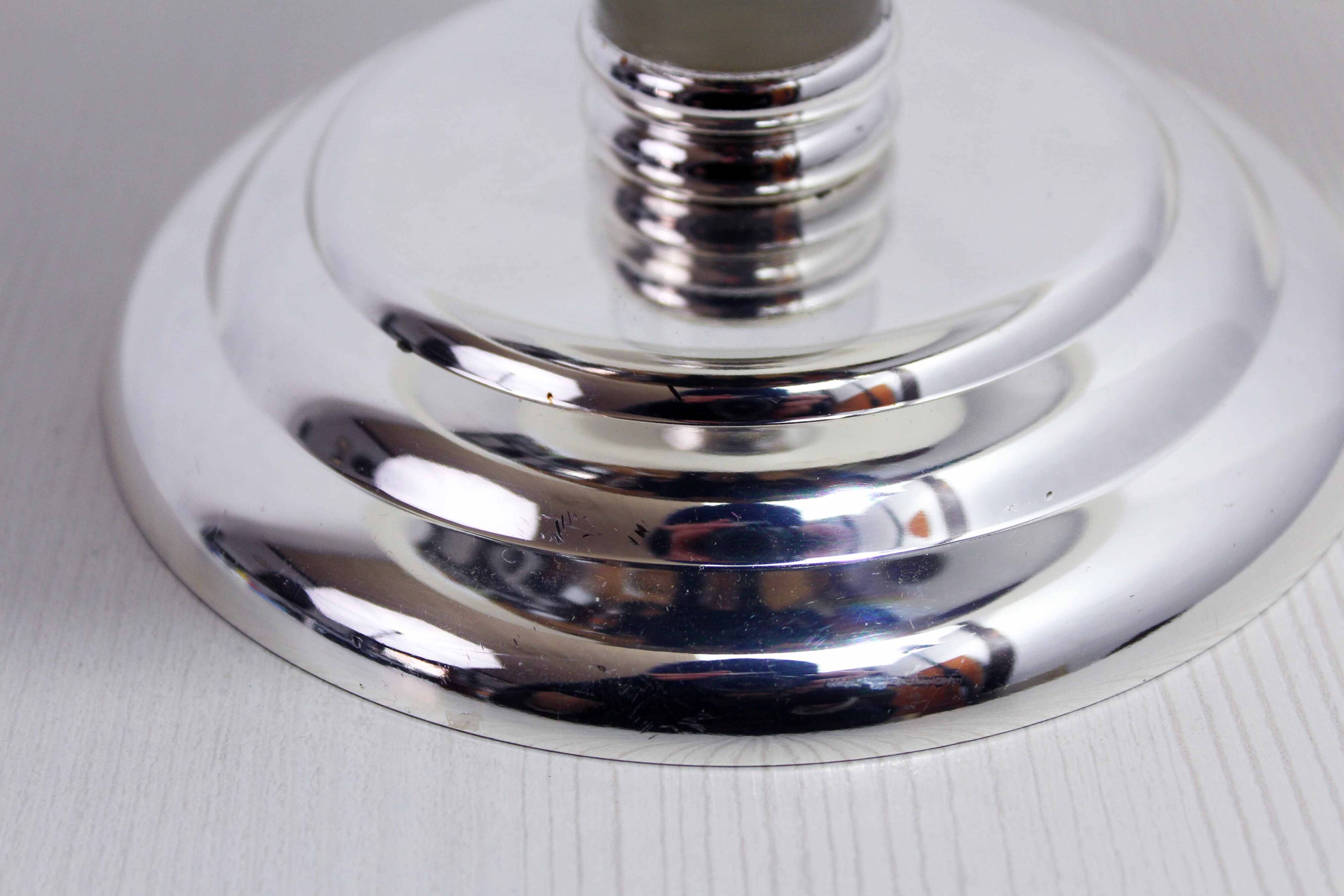 Silver-plated and lucite cup