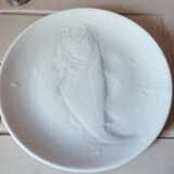 6 assiettes Saint Amand en faïence avec poisson