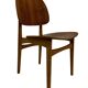 Vintage dining room chair Scandinavian 1960s plywood and teak design