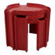 Set of 3 nesting tables by Giotto Stoppino for Kartell, 1970.