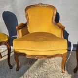 Set of 3 Louis XV style seats