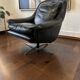 Vintage black Danish armchair / single armchair / ESA lounge chair
