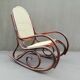 Rocking-chair in curved wood