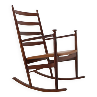 Niels Eilersen Beech Rocking Chair, Denmark 1960s