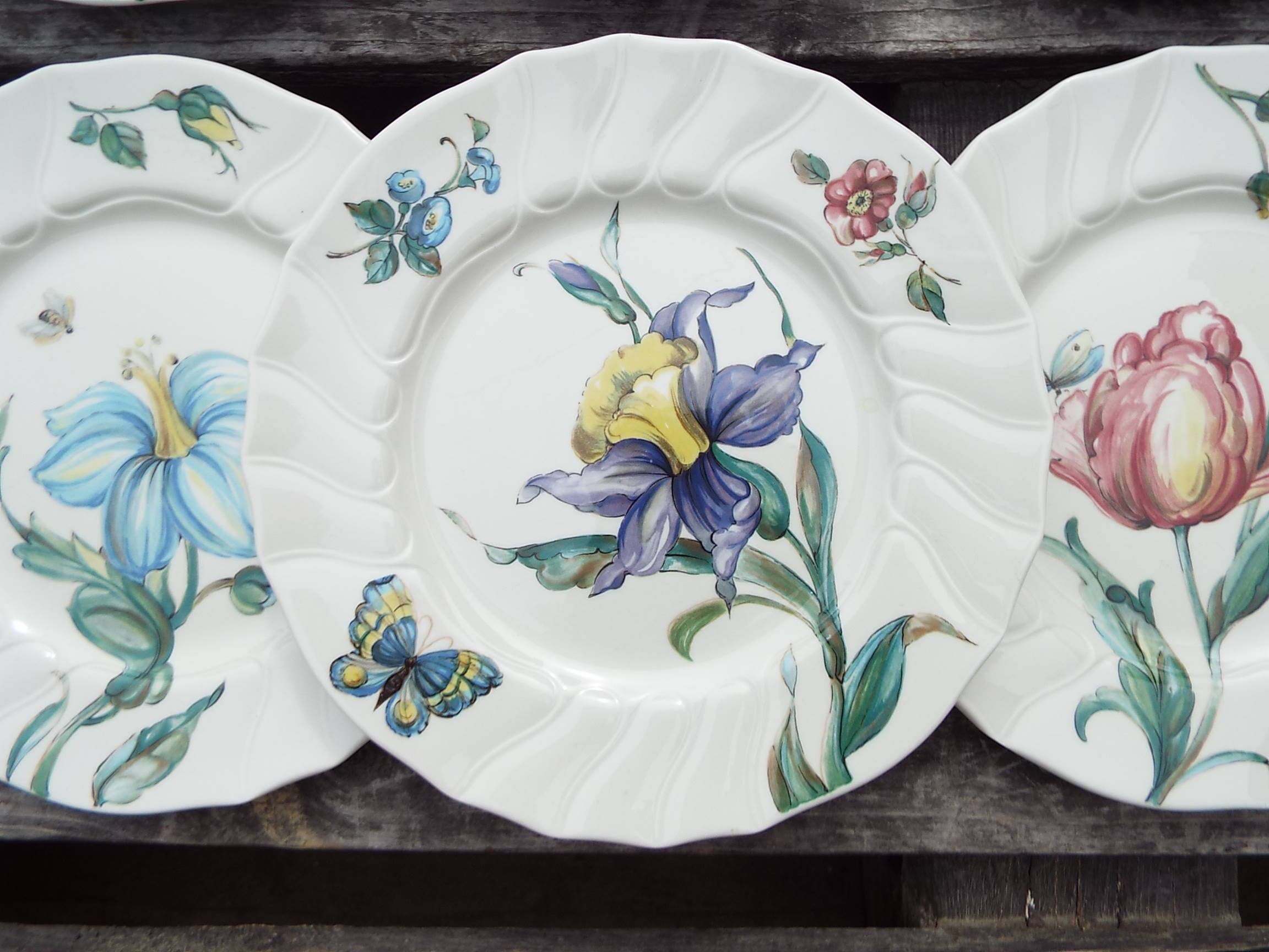 6 dessert plates Villeroy and Boch model Bouquet lot1
