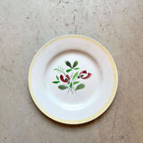 Flat plate in earthenware "Pablo", Digoin – Sarreguemines