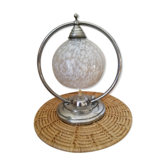 Clichy glass globe lamp