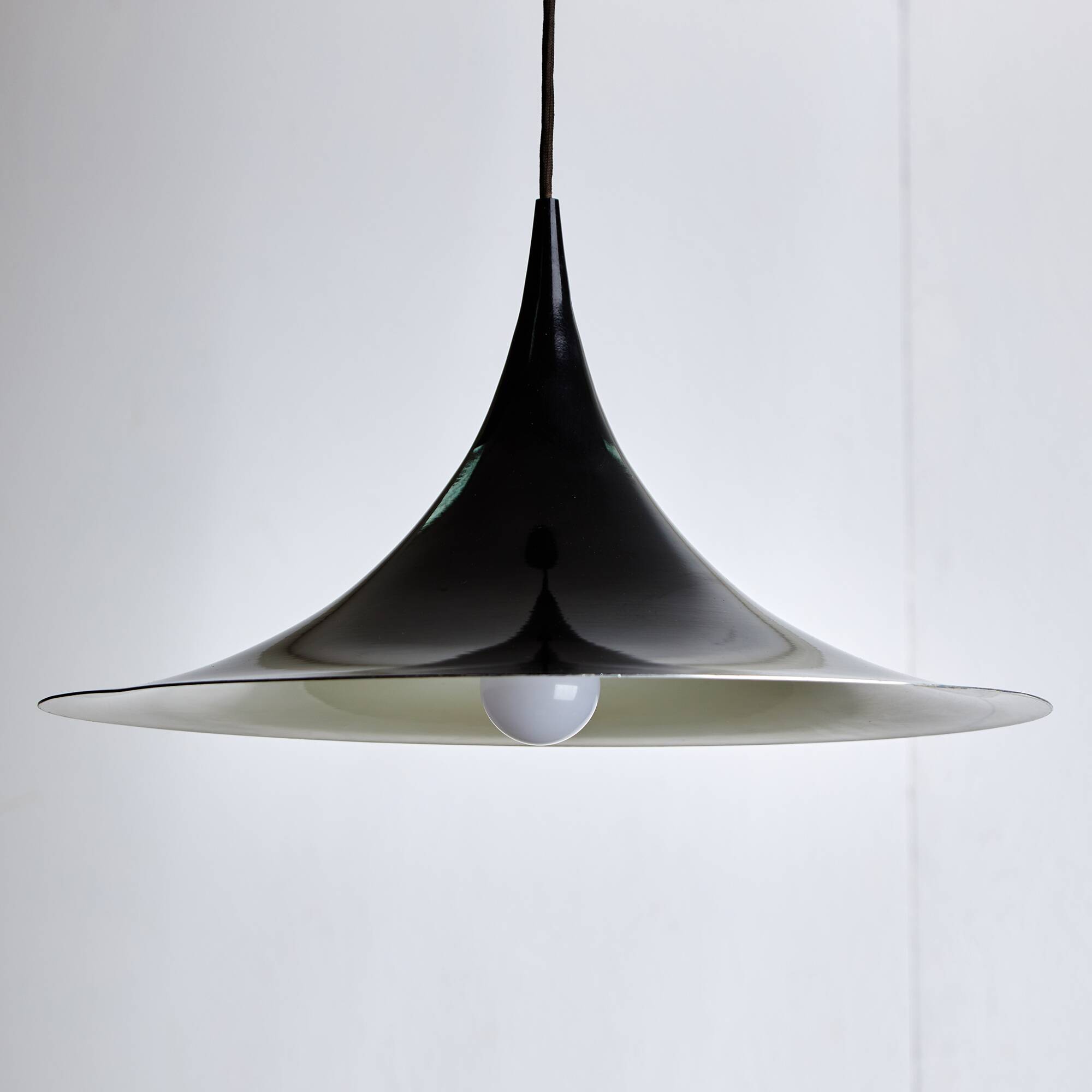 Black and White Cone Shaped Pendant