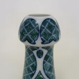 Art nouveau vase signed h gillieron floral decoration in earthenware