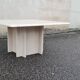Square travertine coffee table