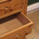 Antique chest of drawers in pitch pine, circa 1900